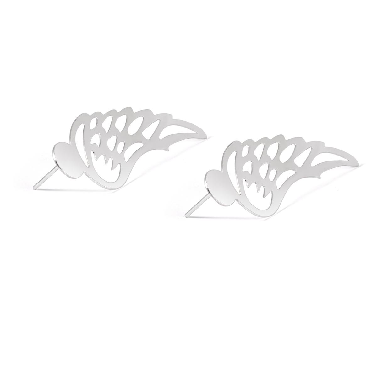 گوشواره نقره بال فرشته گالری پرسته